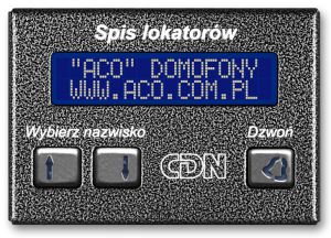 Aco cdn-230e gr elektroniczny spis lokatorów grafit  - szybka dostawa lub możliwość odbioru w 39 mia