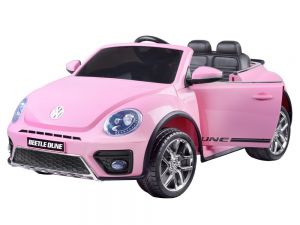 Volkswagen garbus różowy samochód na akumulator + pilot!