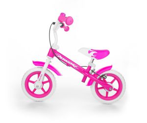 Milly mally dragon pink rowerek biegowy z hamulcem + dzwonek + prezent 3d
