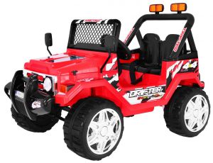 Jeep raptor czerwony samochód na akumulator dwuosobowy + pilot!