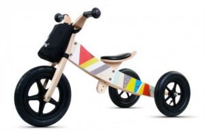 Sun baby twist classic black edition rowerek biegowy drewniany 2w1 + prezent 3d
