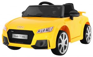Audi quatro tt rs żółty samochód na akumulator + pilot!
