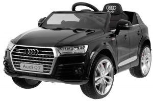 Audi q7 new czarny lakier samochód dla dziecka na akumulator + pilot