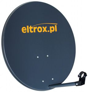 Czasza antena satelitarna 80 cm grafitowa z logiem eltrox.pl - szybka dostawa lub możliwość odbioru