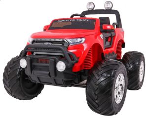 Ford ranger monster 4x4 czerwony duży samochód na akumulator + pilot!