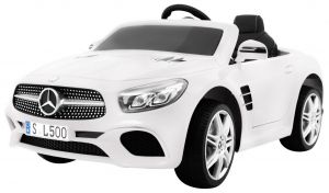 Mercedes sl500 biały samochód na akumulator + pilot