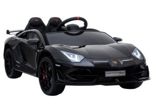 Lamborghini aventador black sportowe auto na akumulator + pilot