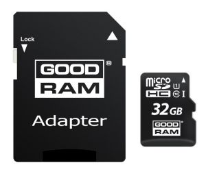 Karta pamięci microsd goodram uhs1 cl10 32gb + adapter - szybka dostawa lub możliwość odbioru w 39 m