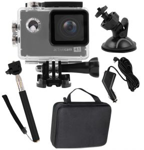 Kamera sportowa overmax activecam 4.1 4k wi-fi + walizka