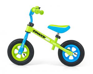 Milly mally dragon air green rowerek biegowy + dzwonek + prezent 3d