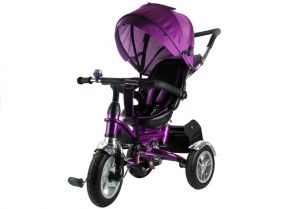 Leantoys pro500 fioletowy rowerek trójkołowy + prezent