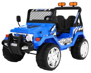 Jeep raptor niebieski samochód na akumulator dwuosobowy + pilot!